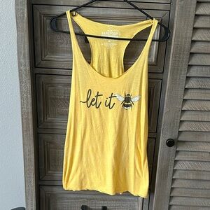 Yellow Bee Graphic Tank Top
